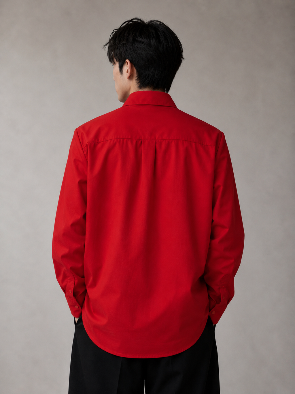 Study 01 - Form 18, Redline Button Shirt