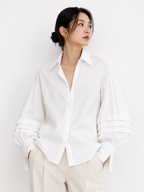 Study 01 - Form 05, Pleated Baloon Sleeve Shirt