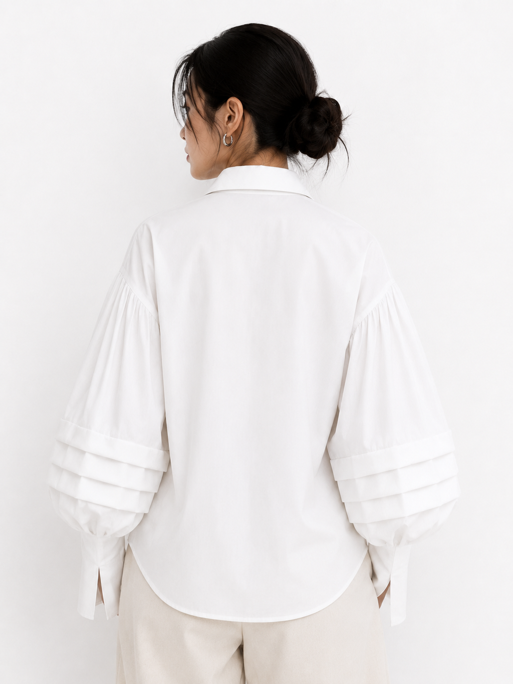 Study 01 - Form 05, Pleated Baloon Sleeve Shirt