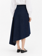 Study 01 - Form 14, Denim A Line High Low Skirt