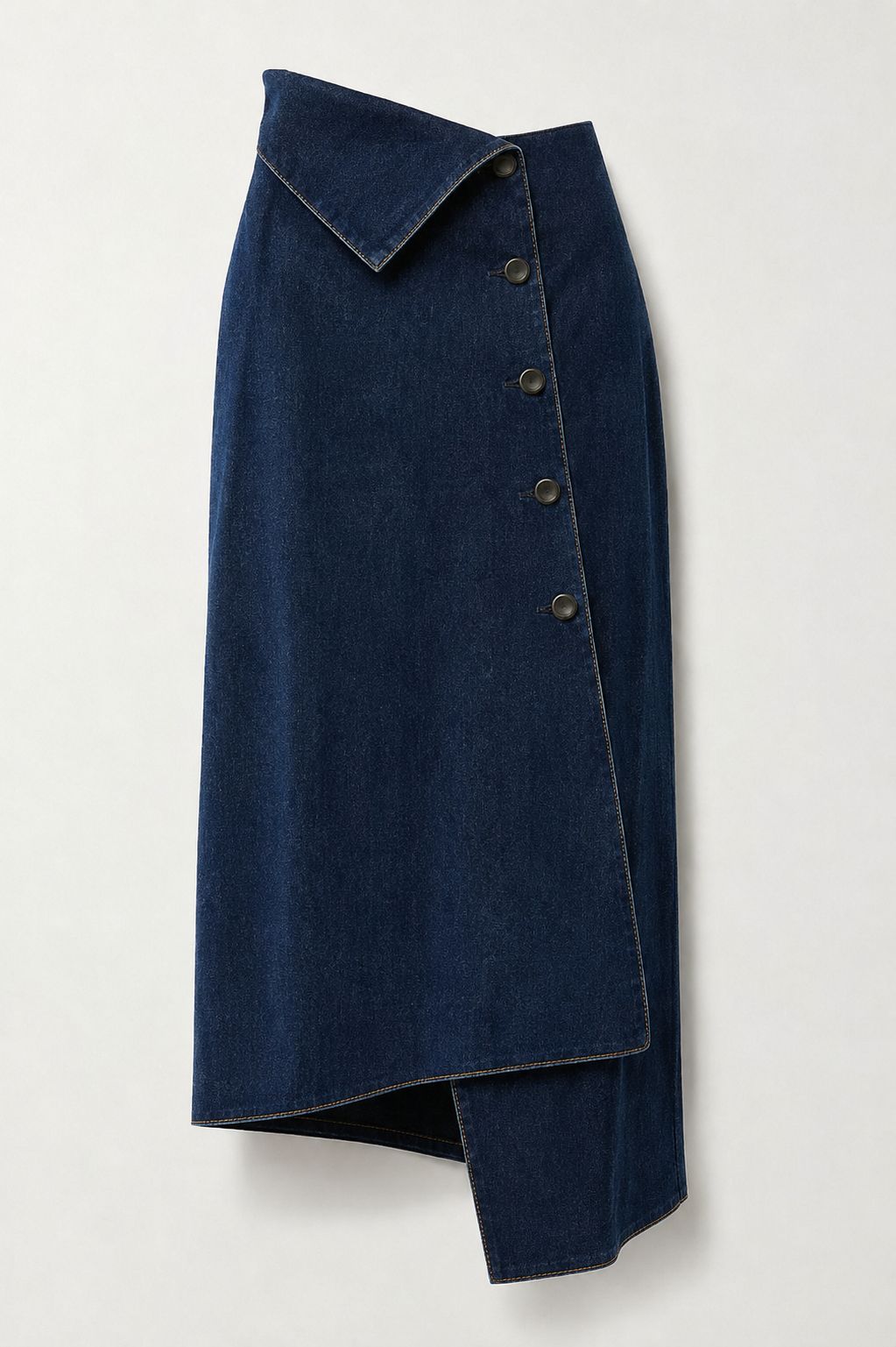 Study 01 - Form 14, Denim A Line High Low Skirt
