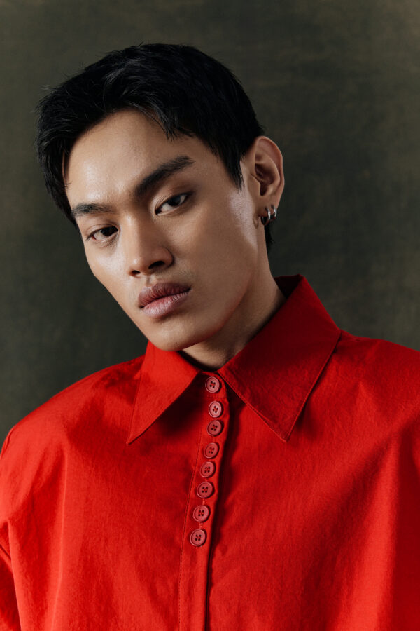 Study 01 - Form 18, Redline Button Shirt - Image 2