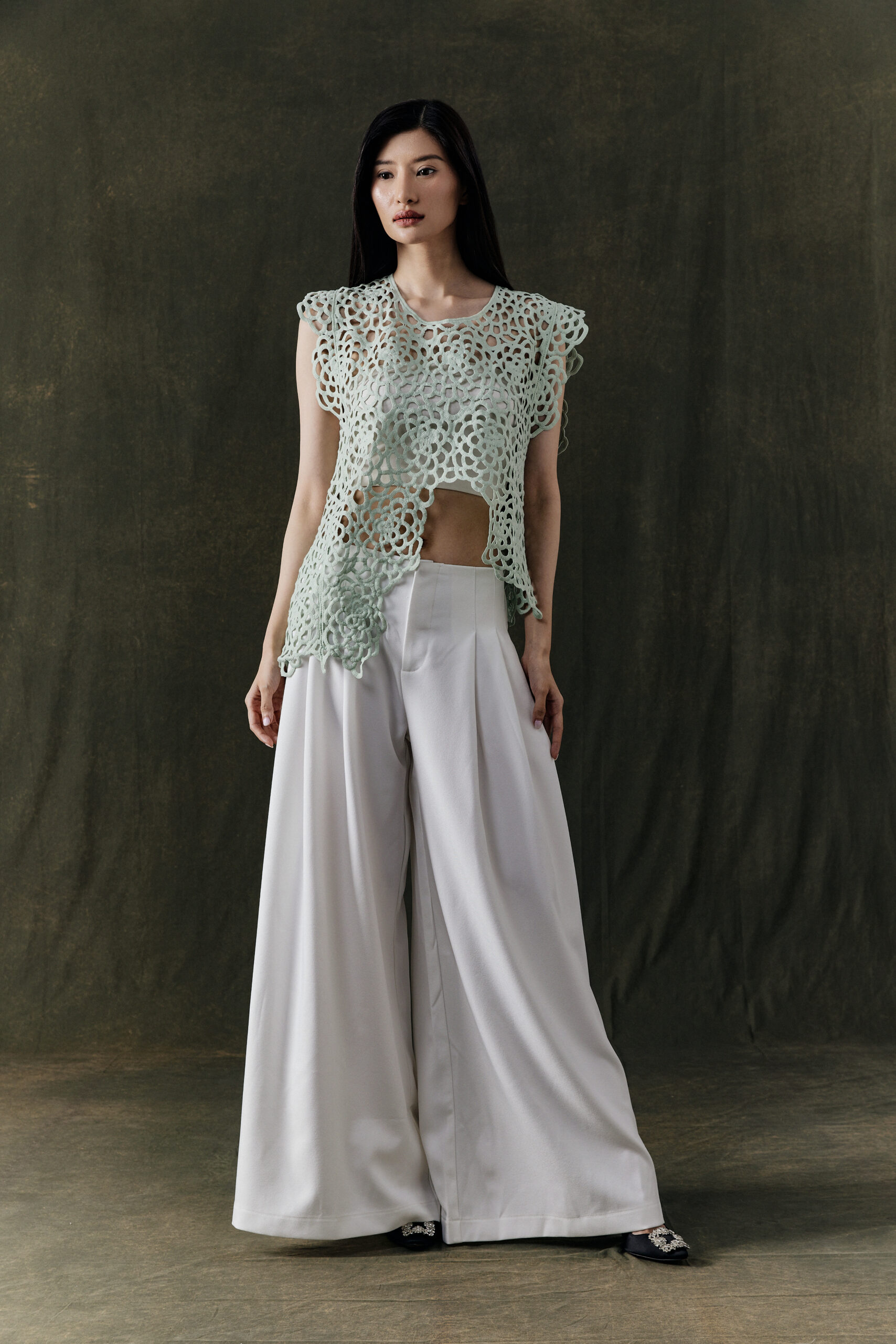 Study 01 – Form 26, Aster Top in Mint Sage - Image 2