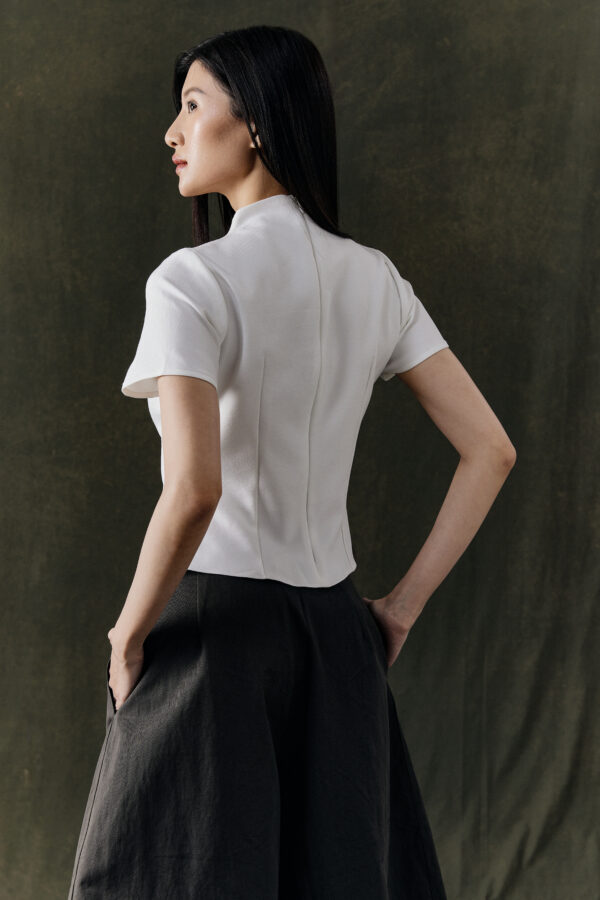 Study 01 – Form 32, Calla Top in White - Image 2