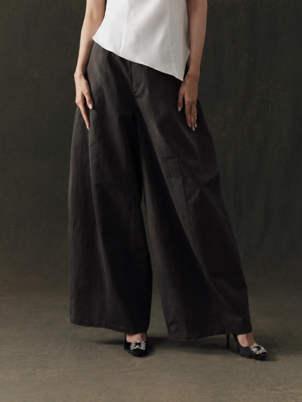 Study 01 – Form 34, Soft Balloon Pants in Charcoal