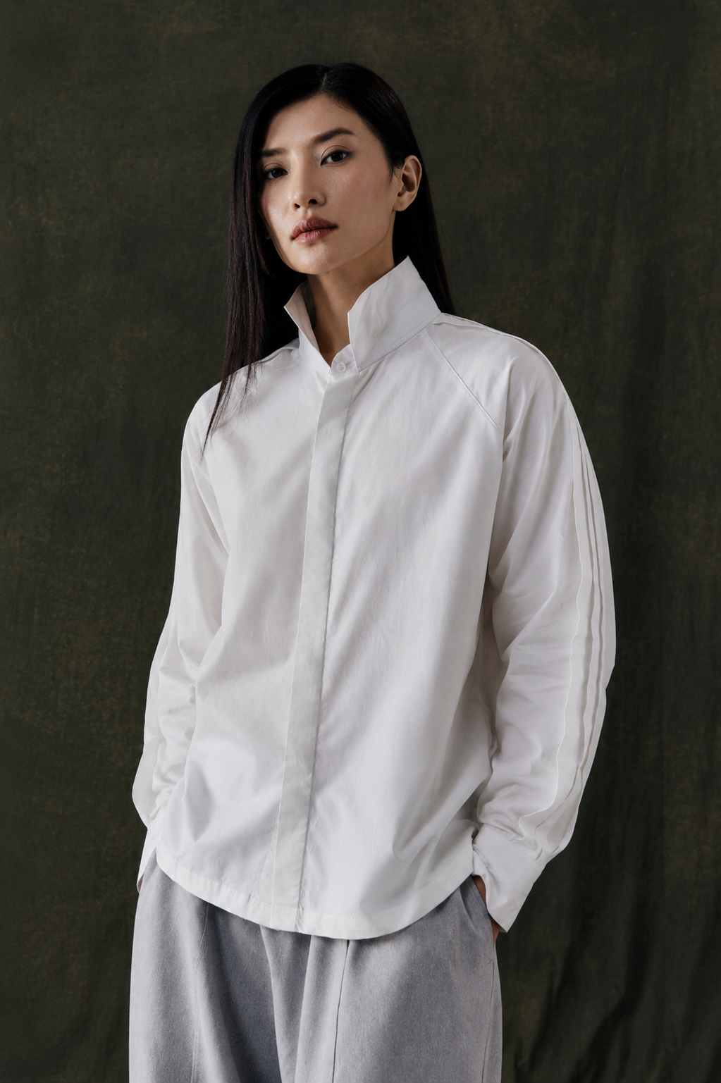 Study 01 - Form 17, Coloumn Poplin Shirt - Image 1