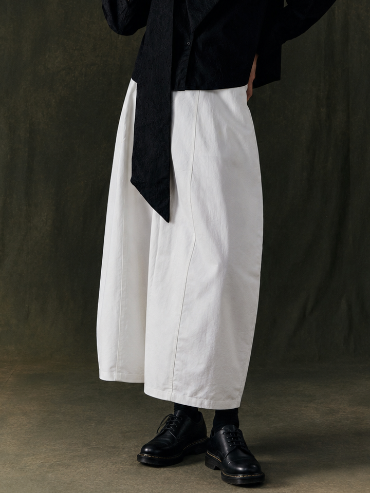 Study 01 – Form 33, Soft Balloon Pants in White - Image 1