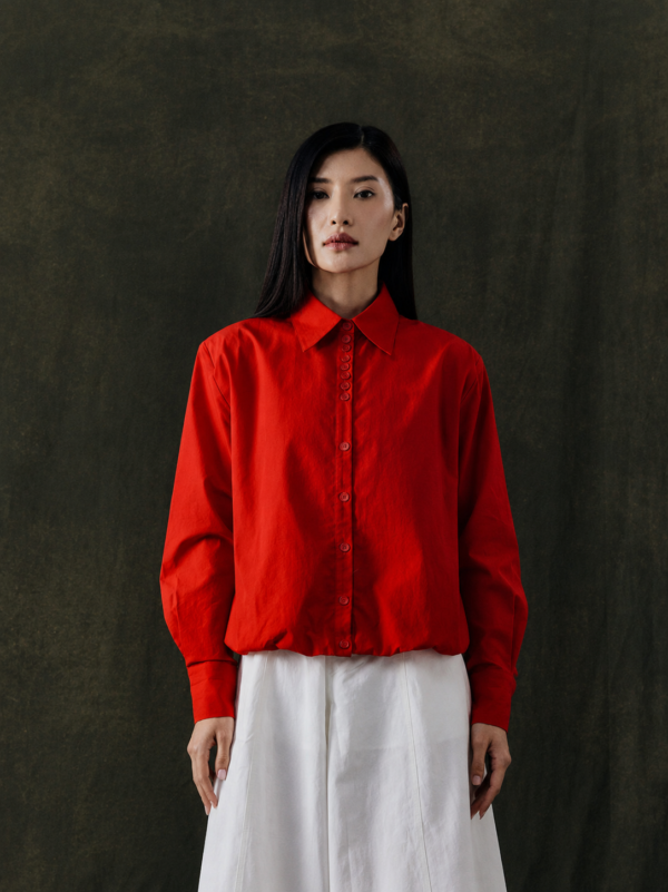 Study 01 - Form 18, Redline Button Shirt