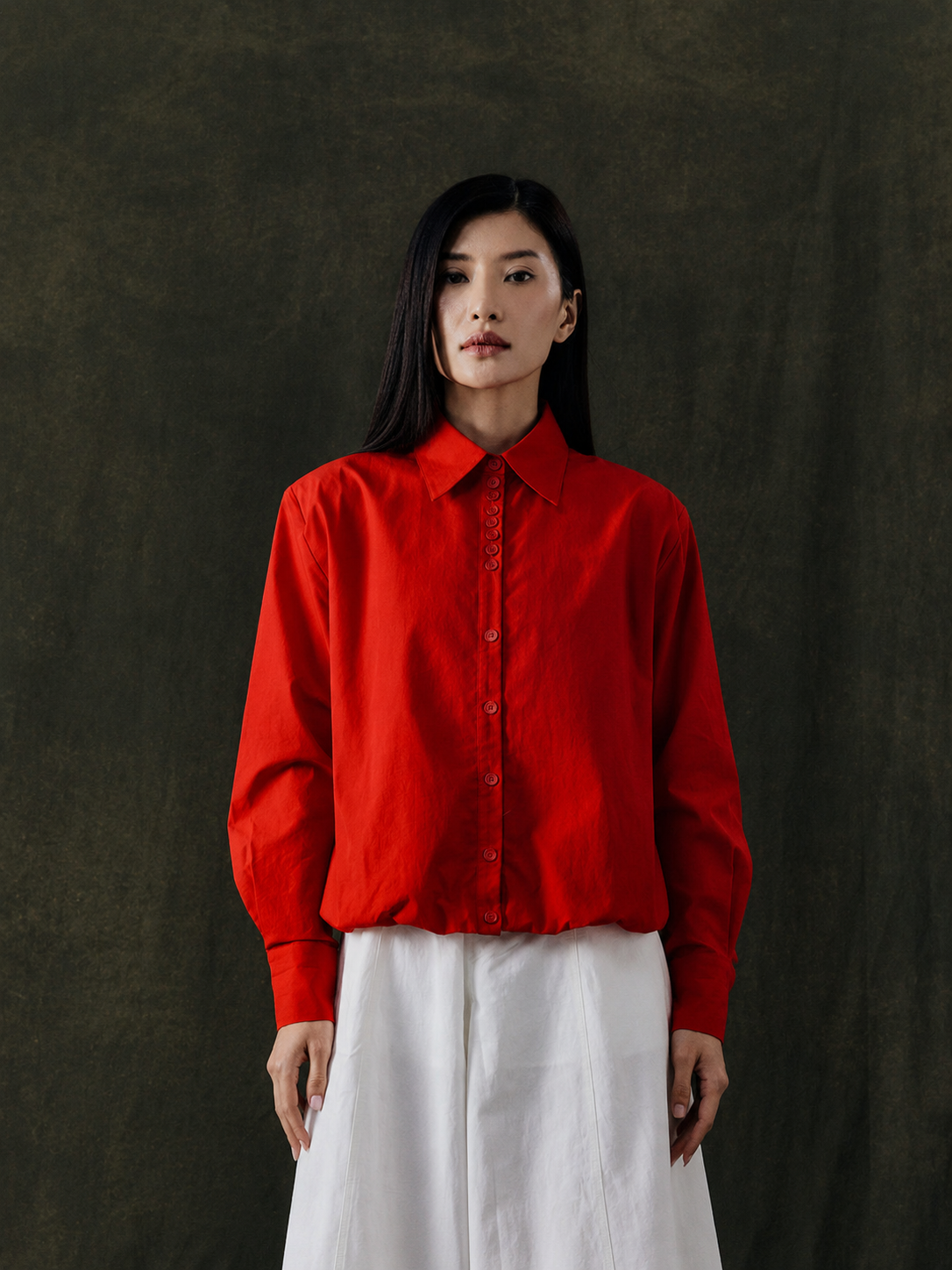 Study 01 - Form 18, Redline Button Shirt - Image 1