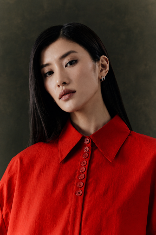 Study 01 - Form 18, Redline Button Shirt - Image 2