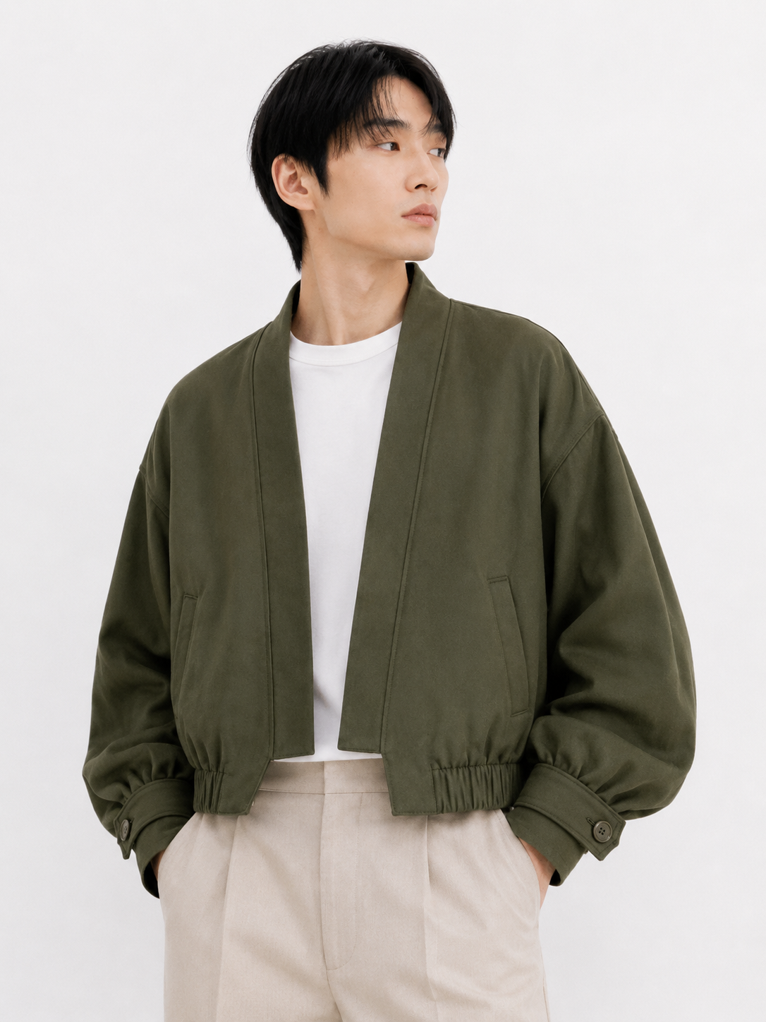 Study 01 - Form 08, Open Front Cocoon Sleeves Outer