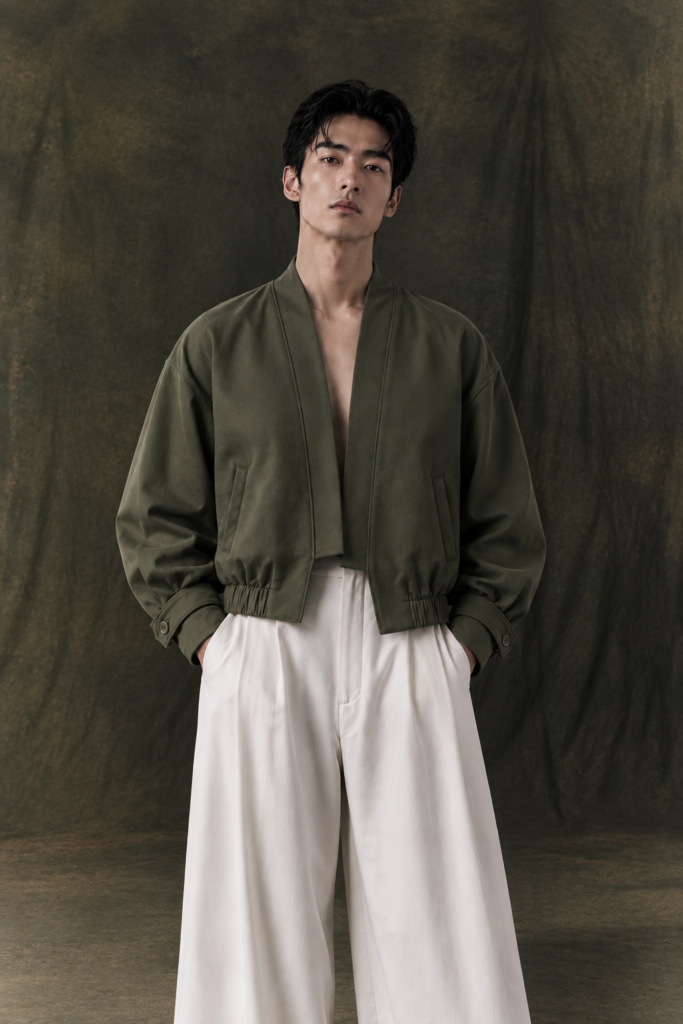 Study 01 - Form 08, Open Front Cocoon Sleeves Outer