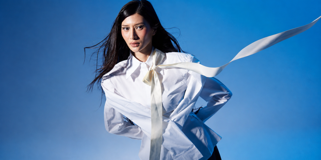 Study 01 - Form 41, Dual Sleeves Structured  Top